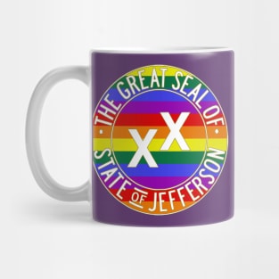 Rainbow Great Seal of Jefferson Mug